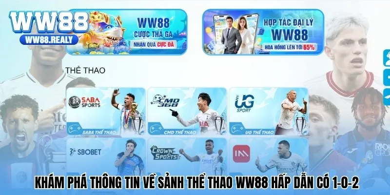 Khám phá thông tin về sảnh thể thao WW88 hấp dẫn có 1-0-2